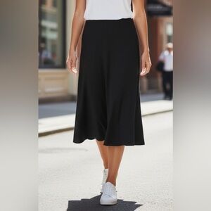 COS Black Knit Midi Skirt